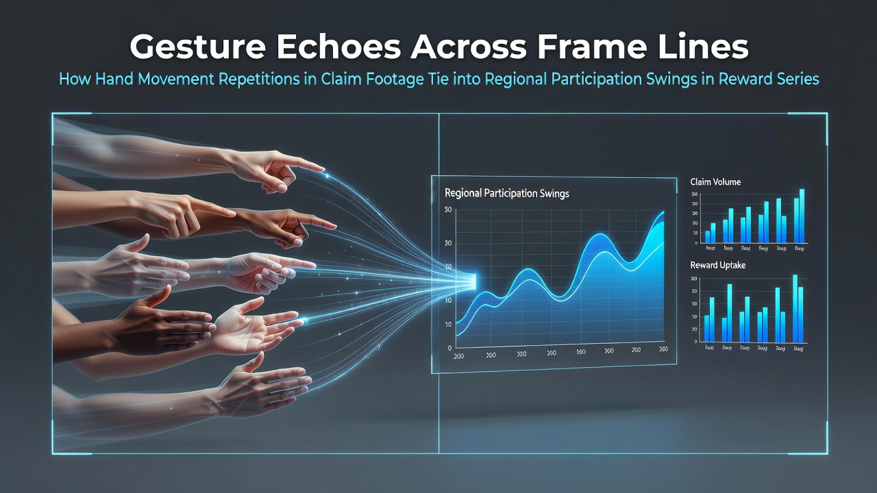 Analysis of hand movement patterns in claim footage showing repetitive gestures across different regional videos