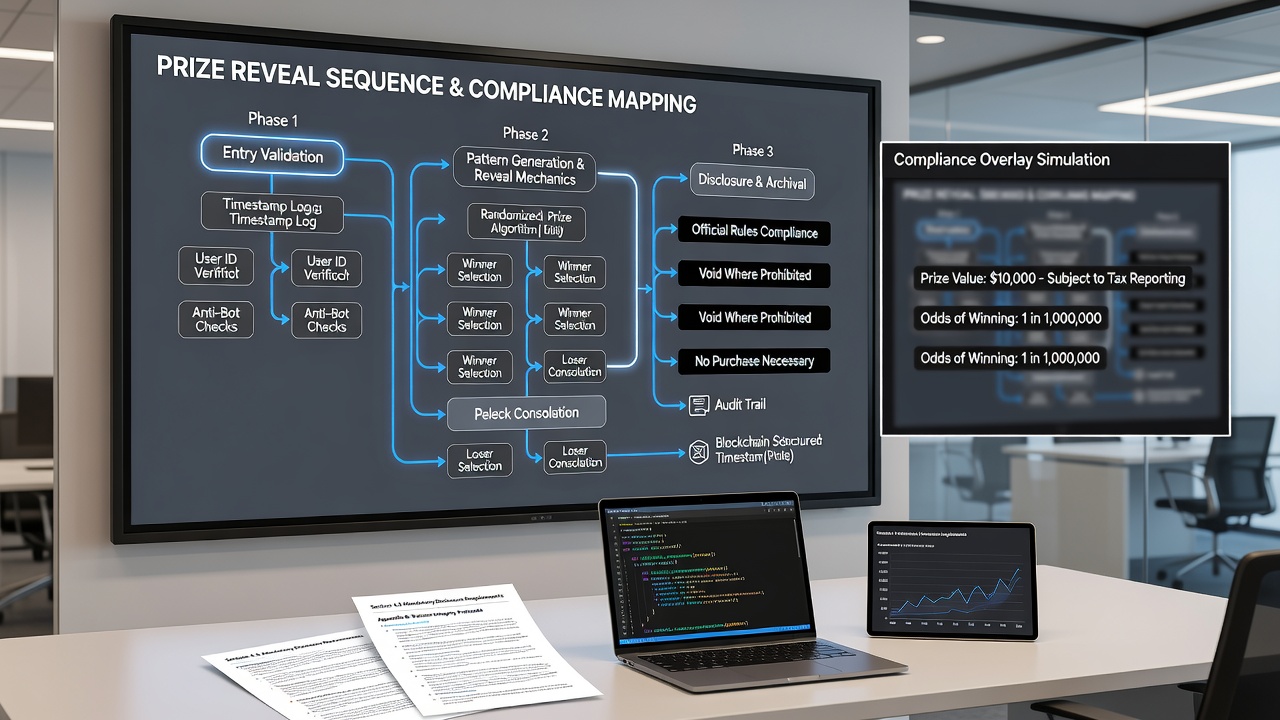 Mid-article view of sequence analysis linking prize reveal patterns to regulatory compliance