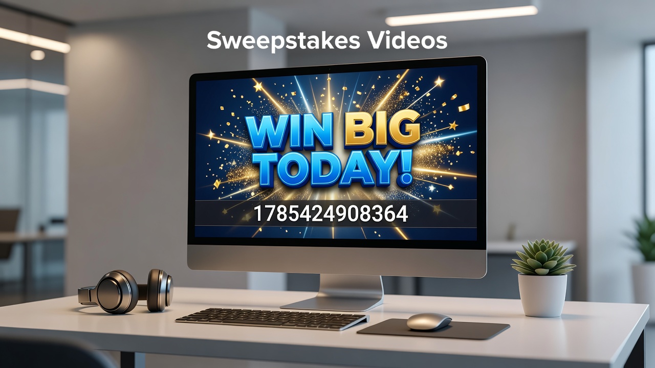 Analytics dashboard showing viewer retention curves for different sweepstakes video formats